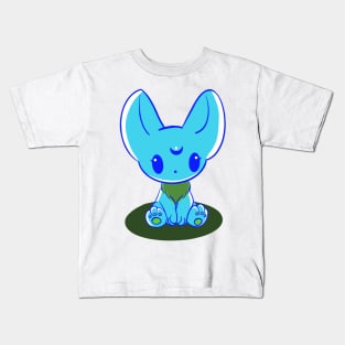 Blue Vampire kawaii Kids T-Shirt